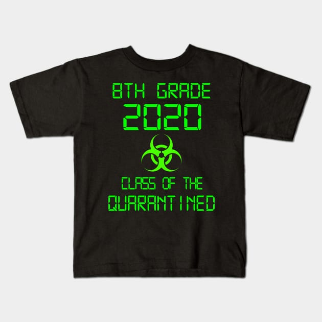 8th Grade 2020 Class Of The Quarantined Graduation Kids T-Shirt by Jason Smith